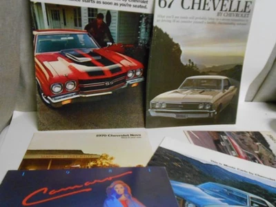 Chevrolet  Sales Brochure 70 Nova 66/67/70 Chevelle 69 Monte Carlo 81 Camaro lot - Image 1 of 4