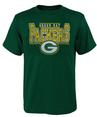 Green Bay Packers NFL Jóvenes Niños Verde Poli Manga Corta Camisetas Camiseta: 14/16-18 Foto 1 de 3