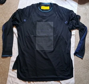 Nike ISPA Long-Sleeve Top Mens XL Activewear Sweat-Wicking FB2705 Black - Picture 1 of 11