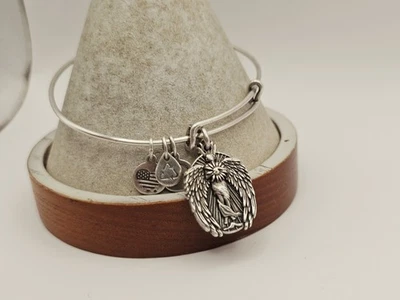 Brazalete Alex & Ani Guardian Of Knowledge Plata 💖 Charm - ✨️  Foto 1 de 4