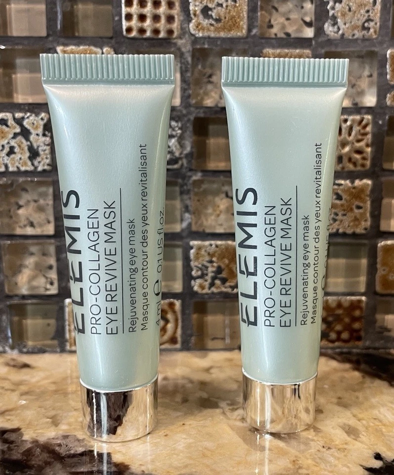 Paquete 2 MASCARILLAS ELEMIS PRO-COLÁGENO EYE REVIVE 0,1 oz cada una -0,2 oz tamaño total de viaje Foto 1 de 3