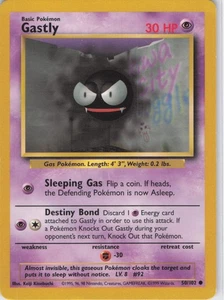 Gastly Common Base Set 050/102 NM Normal LP-NM - Picture 1 of 2