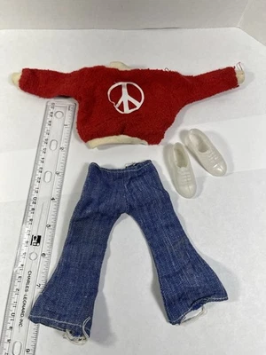 "Letrero de paz vintage LJN años 70 Mister Action Outfits se adapta a 12"" GI Joe Fighting Yank" Foto 1 de 4