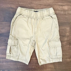 THE CHILDREN'S PLACE Pull On Khaki Cargo Shorts Elastic Waist Boy’s Size 6 - Picture 1 of 9