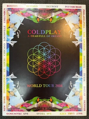 Coldplay A Head Full Of Dreams World Tour 2016 Concert Poster 24”X 18” - Image 1 of 4