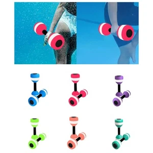 2x Water Dumbbells for Exercise Aqua Fitness Barbells EVA Aquatic Exercise - Picture 1 of 42