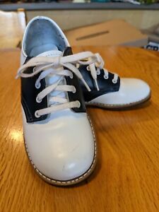 Vintage Stride Rite Toddler Saddle Shoes Flexi Moccasins Leather  Size 4 T