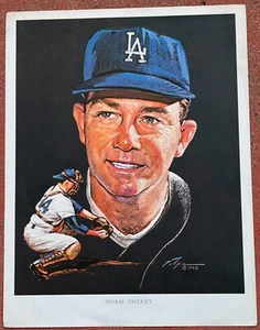 Foto premium de béisbol 1962 Los Angeles Dodgers Union 76 Norm Sherry - Imagen 1 de 1