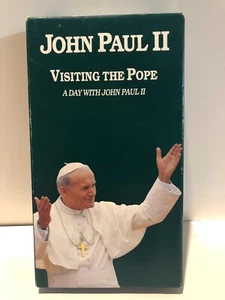 VHS John Paul II Visiting the Pope A Day with John Paul II 1992 - Picture 1 of 3