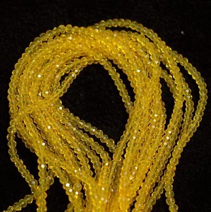 1 String 3mm Crystal Faceted Rondelle Beads - Picture 1 of 15
