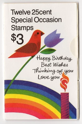 Scott #BK165 2398a 25¢ Special Occasion Happy Birthday Booklet of 12 Stamps MNH - Image 1 of 2