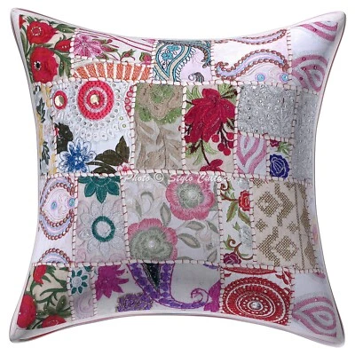 Vintage Cushion Cover Indian Boho Bohemian Sofa Car Pillow Cases For Home Decor - Image 1 of 4