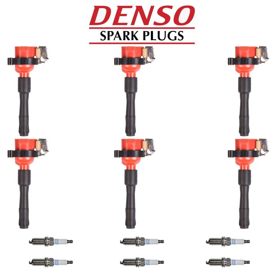 Bobina de ignição do motor e vela de ignição Denso Platinum TT compatível com BMW X5 M3 328is 840Ci - Imagem 1 de 1