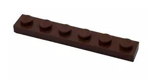 Lego 3666 Placa Marrón Rojizo 1 x 6 Elemento 4221590 - Imagen 1 de 5