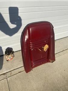 70-81 CAMARO TRANS AM Oem Red  FRONT Driver SEAT  BACK 1 Tear In Foam Upholstery - Picture 1 of 24