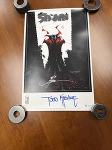 2024 SDCC EXCLUSIVE SPAWN #350 Poster Signed By McFarlane & J. Glapion. - Picture 1 of 9