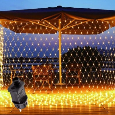 Luci Natale Rete luminosa con 216 LED decorazioni natalizie 3x2 mt prolungabile - Immagine 1 di 4