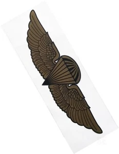 Marine Corps Decal Marine Navy Jump Wings Gold Wings on Clear Sticker USMC - Picture 1 of 1