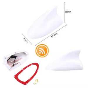 White Car Shark Fin Antenna Roof Radio AM/FM Cover For Hyundai 2015 2016-2019 - Foto 1 di 8