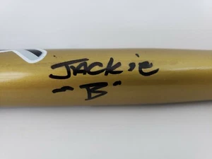Bate de béisbol miniatura firmado Jackie B de New Hampshire Fisher Cats Jack Baldwin  - Imagen 1 de 9