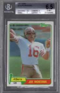 1981 Topps #216 JOE MONTANA (RC-HOF) BVG 6.5 EXMT+ San Francisco 49ERS Centered! - Picture 1 of 2