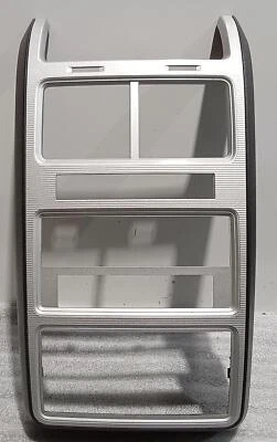 2009-2010 Dodge Journey Center Dash Radio Trim Bezel Silver Bare 1Hq14Dvae - Image 1 of 4