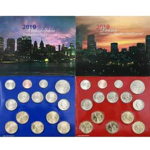 2010 P&D Mint Set Brilliant Uncirculated US with COAs - Picture 1 of 7