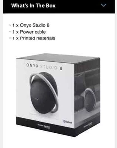 Harman Kardon Onyx Studio 8 Wireless Bluetooth Portable Speaker - New Sealed - Picture 1 of 3