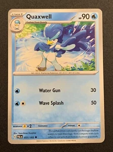Quaxwell | 051/193 | Poco común | S&V - Paldea Evolved | Juego de cartas coleccionables Pokémon - Imagen 1 de 3