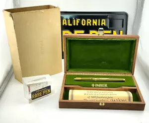 Parker 75 RMS QUEEN ELIZABETH BRASS Fountain Pen LE5000 YEAR 1977 14K M nib - Picture 1 of 11