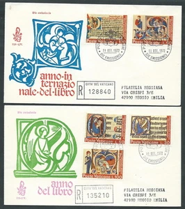 1972 VATICANO FDC VENETIA 119 ANNO DEL LIBRO TIMBRO ARRIVO - KV3 - Picture 1 of 1