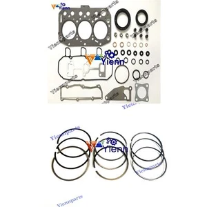 3D70E Piston Ring Set Full Overhaul Gasket Kit For KOMATSU Engine ZX17U-2 - Picture 1 of 4