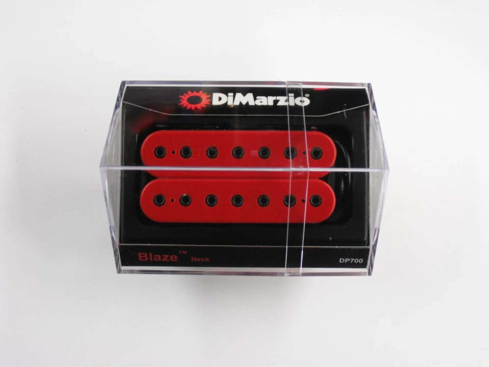 DiMarzio Blaze 7 String Neck Humbucker Red W/Black Poles DP 700 - Image 1 of 1