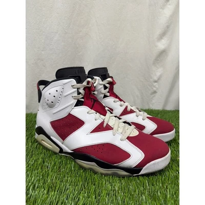 Air Jordan 6 Retro Carmine (2021) White Red CT8529-106 Men's Size 14 - Image 1 of 4