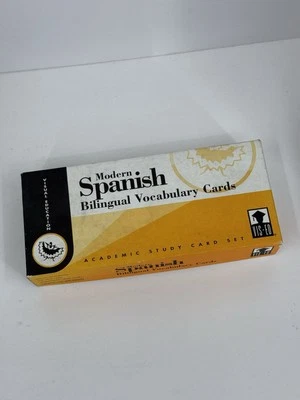 Vintage Visual Education Modern Spanish Bilingual Vocab Cards 1000+ Cards - Image 1 of 4
