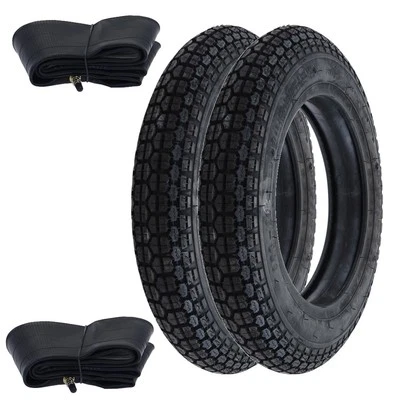 Reifen Schlauch Set 2x Kenda K303A 3.00-10 (3 x 10) 42J TT Vespa 50 S N PK V ET3 - Bild 1 von 4