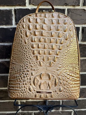 Mochila Brahmin Nola Cuero Melbourne Marrón Miel Nueva con Etiquetas Foto 1 de 4