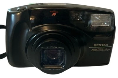 Pentax Zoom 105-R 35mm Point & Shoot Film Camera W Instructions Tested Works - Image 1 of 4