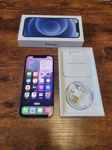 Apple iPhone 12 - 64GB - Black (Sprint/T-Mobile Locked) - Very Good Condition - Zdjęcie 1 z 6