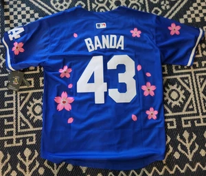Nike Anthony Banda L- MLB Tokyo Series 2025 Dodgers Blue Jersey Stitched - Picture 1 of 7