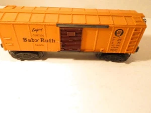 LIONEL POST-WAR TRAINS 2454 BABY RUTH BOXCAR- EXC. COIL COUPLERS- W12 - Picture 1 of 4