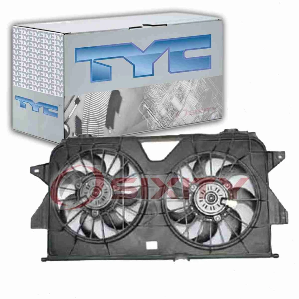 Conjunto de ventilador condensador y radiador doble TYC para Chrysler Town & ey 2005-2007 Foto 1 de 4