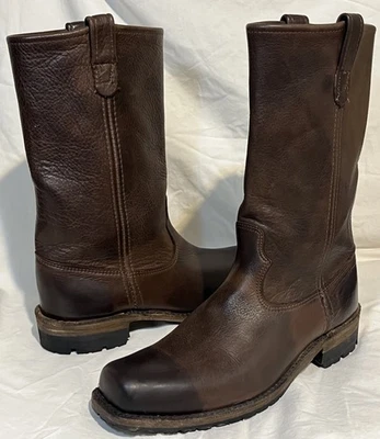 Botas Altas De Colección Shoe Company Para Hombre Talla 10 M V02248 Cuero Marrón Ingeniero Foto 1 de 4