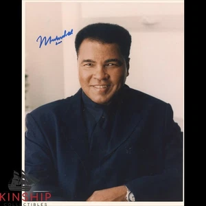 Muhammad Ali signed 8x10 Color Photo JSA LOA Auto Grade 10 Boxing Legend B2064 - Picture 1 of 2