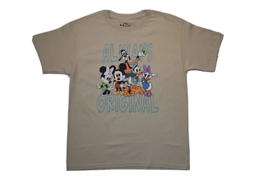 Disney Big Girls Mickey and Friends Always Original Beige T-Shirt Sizes 7-18 - Image 1 of 4