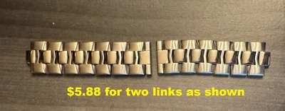 Correa de reloj para hombre RELIC de 19 mm plateada NUEVA [para piezas] Foto 1 de 4