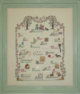 OOP. Italian Sara Guermani Cross Stitch Chart  ABC Della Ricamatrice  - Picture 1 of 1