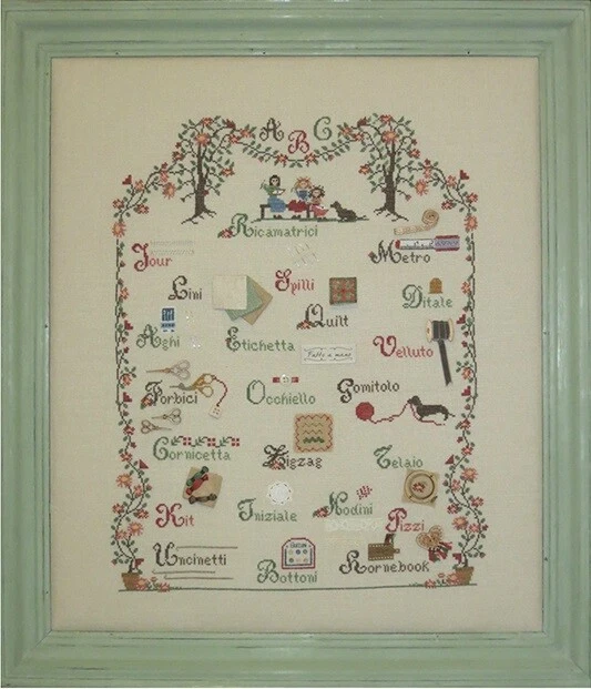 OOP. Italian Sara Guermani Cross Stitch Chart  ABC Della Ricamatrice  - Image 1 of 1