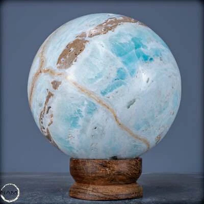 Natürliche Blau-Grüne Aragonit-Kristall Kugel - 5215,25g - 145mm - Bild 1 von 4