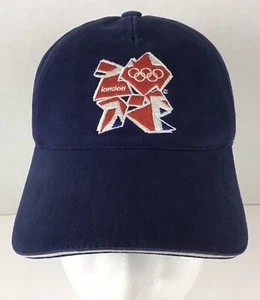 LONDON 2012 OLYMPICS Cap Hat Lisence by Adidas OSFA Blue Adjustable Strap - Picture 1 of 15